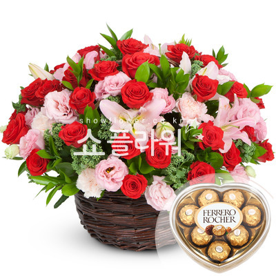 n초코릿 꽃바구니C