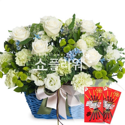 백장미 천사 빼빼로