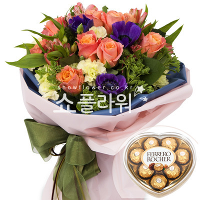 꽃다발18+쵸코렛
