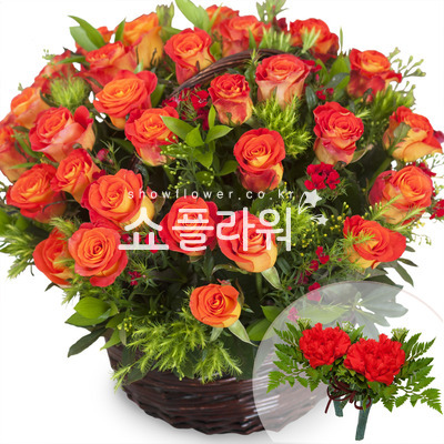 레가토장미바구니2(코사지별도)