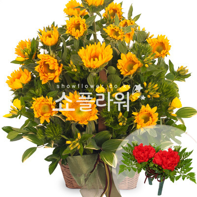 해바라기바구니1(코사지별도)