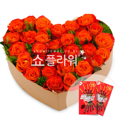 장미 빼빼로상자
