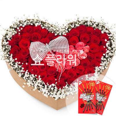 빨강분홍꽃상자(빼빼로데이)